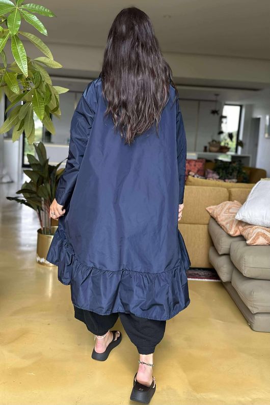 Stroll Frill Mac Navy